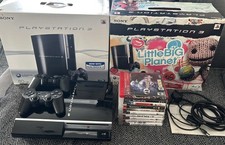 PlayStation 3 Console Little Big Planet Edition Original Box Controllers & Games