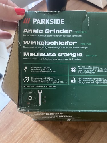 Parkside angle grinder - angle,