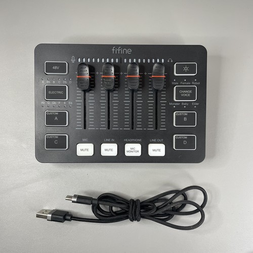 Fifine gaming audio mixer with - gaming,