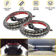 2x 60" White LED Cargo Bed