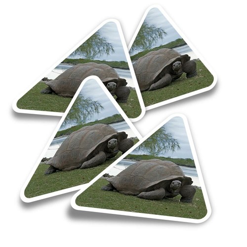 Triangle stickers aldabra - 4x,