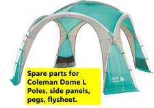 Coleman Dome Shelter L Gazebo (3.65m x 3.65m) spare parts poles pegs canopy