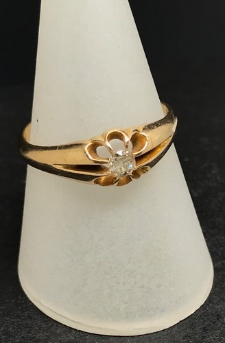 Antique 18ct gold - , diamond