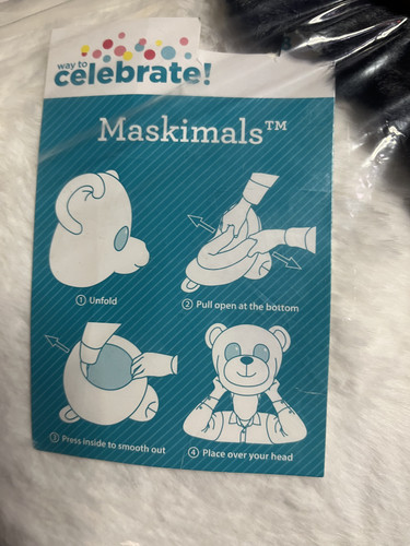 Maskimals panda head costume - maskimals,