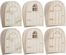 Unpainted Wooden Fairy Door
