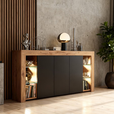 164cm Sideboard Oak Matt &