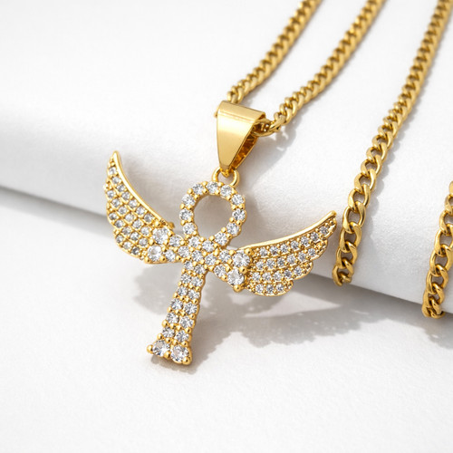 18ct gold layered egyptian - 18ct,