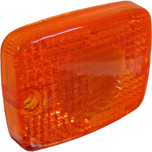 Indicator lens front amber - front,