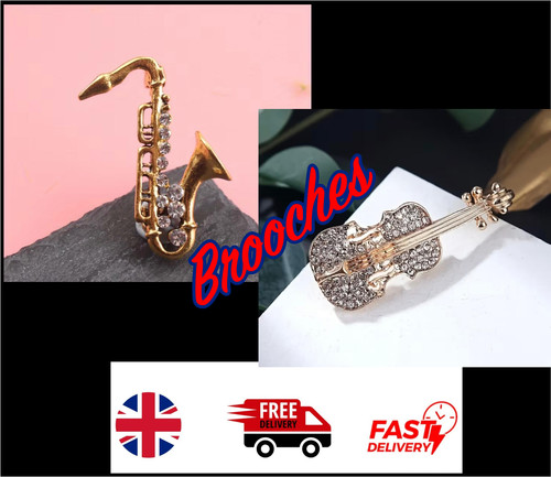 Sparkling brooches for - , ladies