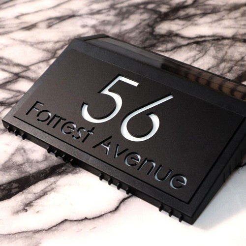 House number plaque - house,