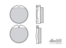 For HONDA CB350 F,F1 - Front