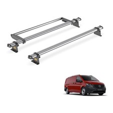 Mercedes Vito Roof Rack for 2014+ [Compact/Long] 2x Bars and Roller Van Guard