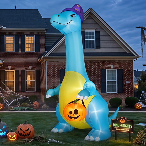 12ft halloween inflatable blue - 12ft,
