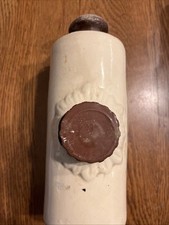 Vintage Stoneware & Glazed Tan Ceramic Hot Water Bottle Bed Warmer - Comment