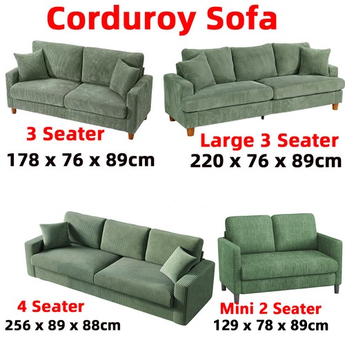 Modern seater corduroy - 2/3/4,