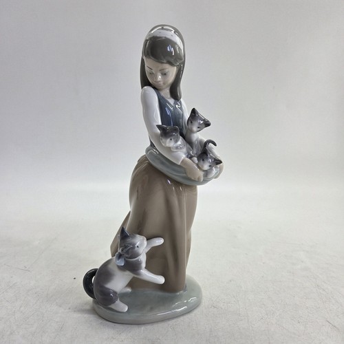 Lladro porcelain following her - porcelain,