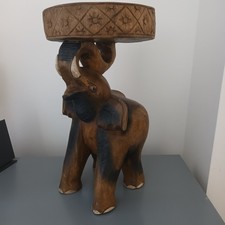 Large Wooden Elephant Table