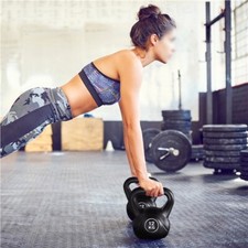 6-20kg Kettle Bell Heavy Kettlebell Weight HDPE Coated Lifting Training Home Gym