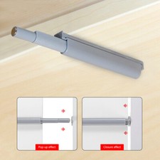 Drawer Door Cabinet Catch Push To Open Magnetic Tip Latch Touch Release Grey 1x