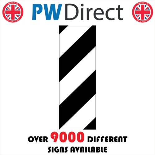 Sign chevron safety barrier - safety,