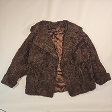 1950s VTG Brown Fur Coat