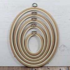 Nurge Embroidery Flexi Hoop Cross Stitch Oval Display Sand in 5 Sizes