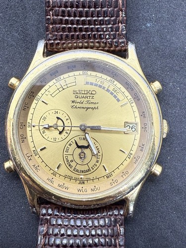 Seiko world timer - seiko, chronograph