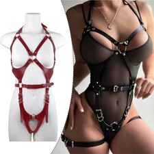 Women Sexy Pu Leather Full