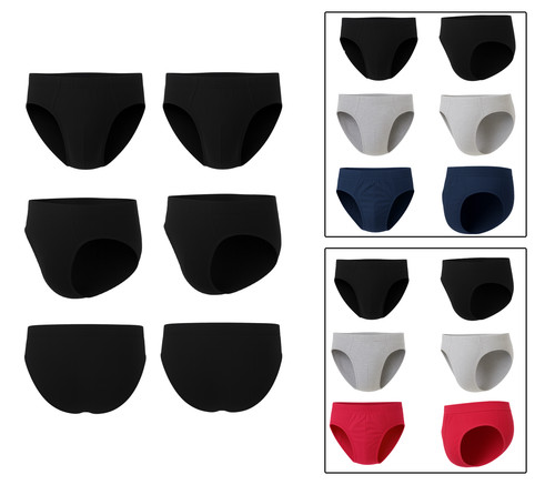 6pk men brief underwear - men's,