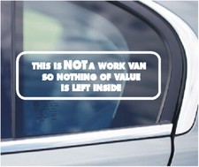 THIS IS NOT A WORK VAN NOTHING