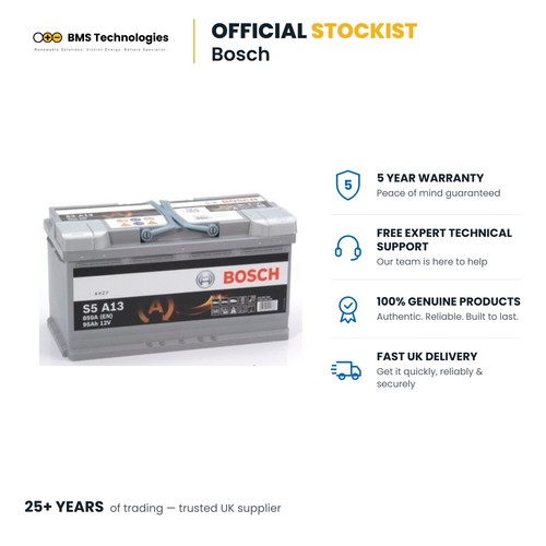Bosch s5a13 car battery 12v - bosch,