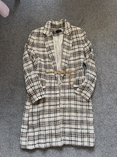 White zara belted - white,