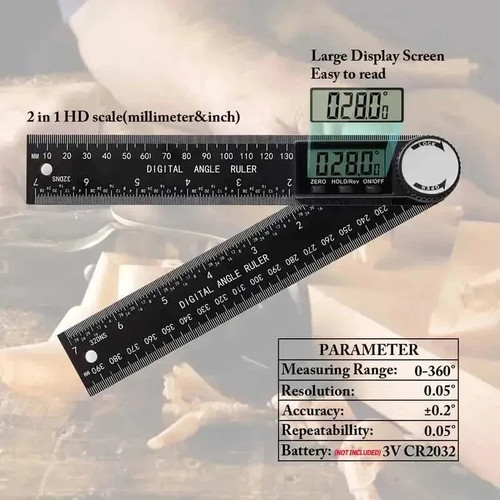 360 digital angle finder - 0-360°,