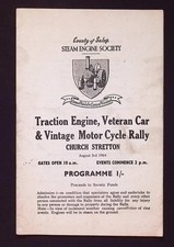 County of Salop Steam Engine Society Traction Engine Rally Programme, 3 Aug 1964