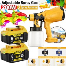 Cordless Paint Sprayer 1000ML Electric Spray Gun for Dewalt 18V Li-ion Battery