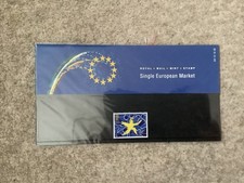 1992 ROYAL MAIL PRESENTATION PACK SINGLE EUROPEAN  MARKET MINT DECIMAL STAMPS