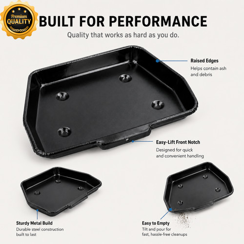 Inch metal ashpan - ashpan, ash