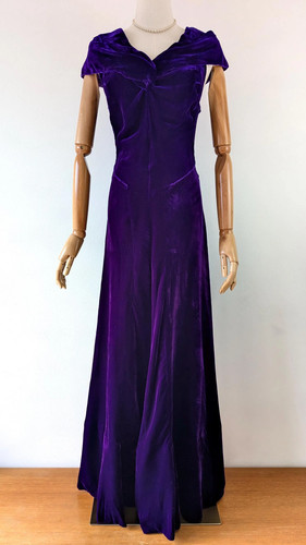 1930s purple silk - purple,