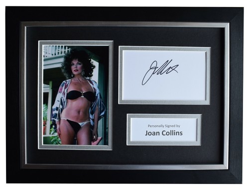 Joan collins signed framed - collins,