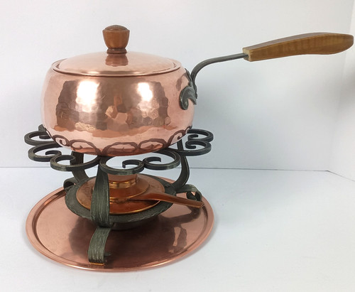 Vintage stockli copper fondue - stockli,