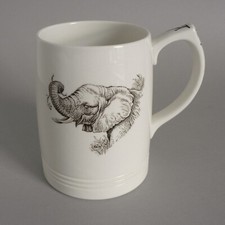 WEDGWOOD ELEPHANT TANKARD C ASTLEY MABERLY SUID AFRIKA KEITH MURRAY MUG ART DECO