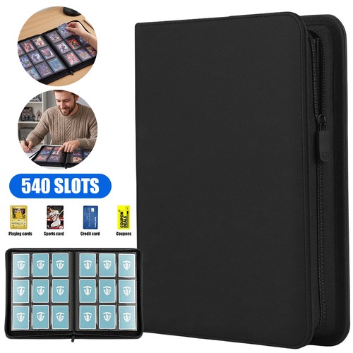 Trading card binder pocket - card,