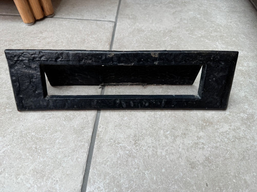 Solid cast iron letter box - solid,