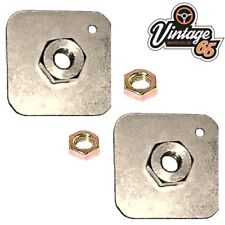 Classic Car Seat Belt Fixing Mounting Seat Belt Anchor Plates 7/16" Captive Nuts