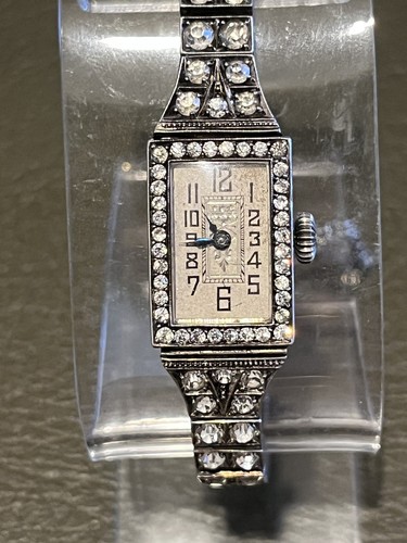 Vintage silver paste diamonds - silver,
