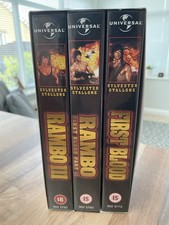 RAMBO TRILOGY VHS VIDEO