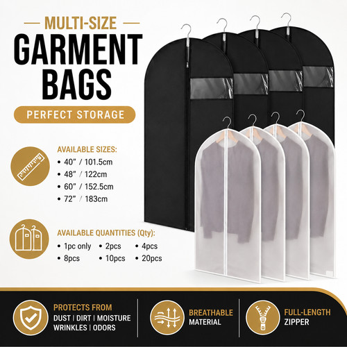 Garment bags with zip ntek - zip,