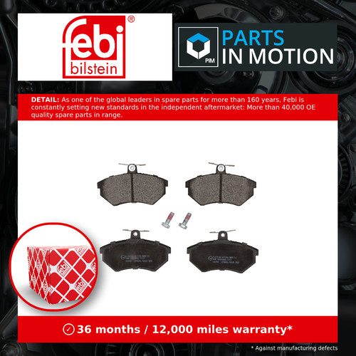 Brake pads set fits - set, vw