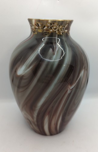 Early loetz vase brown - early,