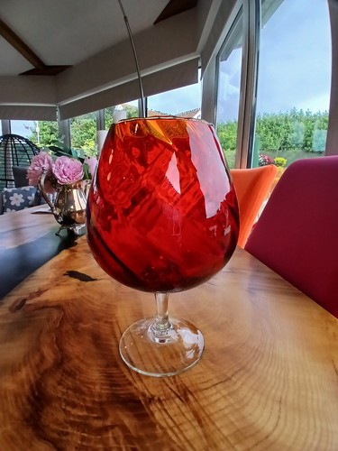 Vintage oversized brandy glass - oversized,